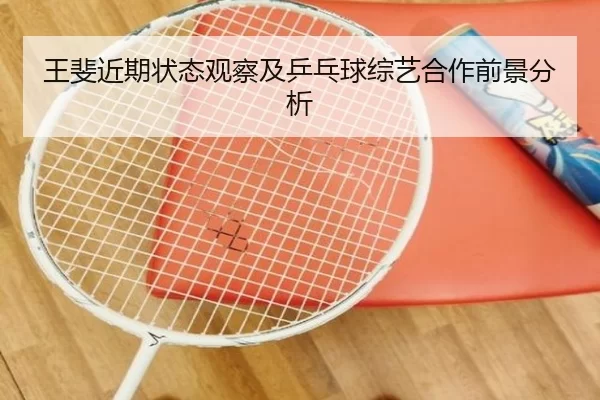 王斐近期状态观察及乒乓球综艺合作前景分析